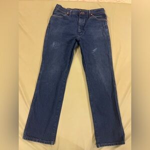 Wrangler Dark Blue Straight Jeans
